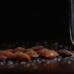 How to Roast Almonds - NO OIL: Roasted almonds scattered and salted