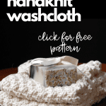 Stack of Handknit Washcloths