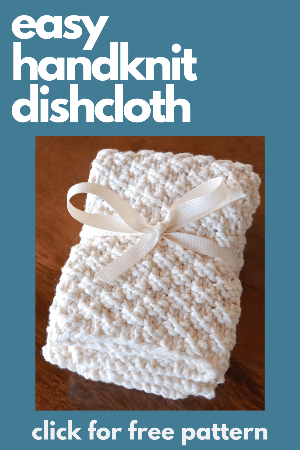 Hand Knit washcloths with Moss Stitch · Nourish and Nestle