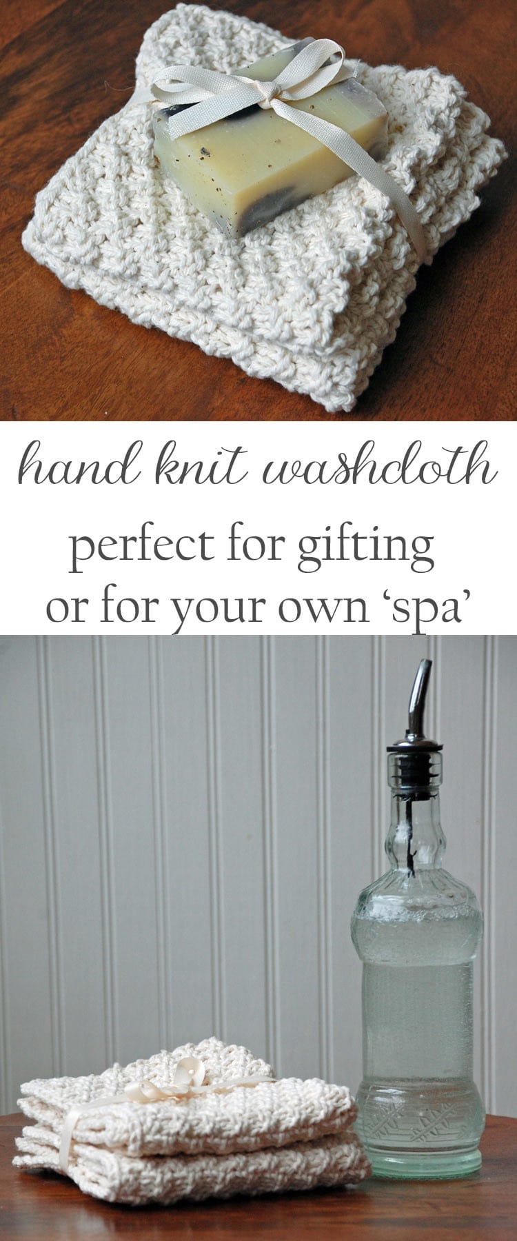 How to Make Hand Knit Washcloths • Nourish and Nestle