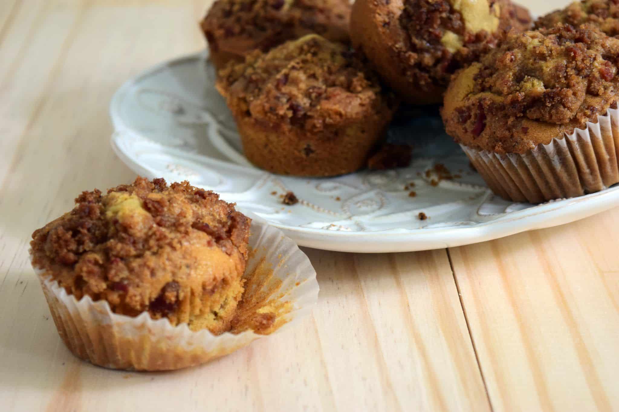 Maple Bacon Muffins with a Brown Sugar-Bacon Streusel