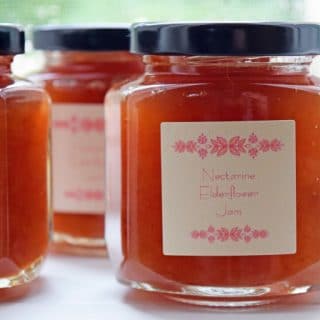Nectarine Jam Recipe with Elderflower