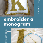 How to make a monogram pillow
