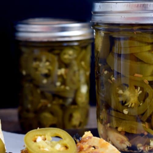 jars of jalapenos.