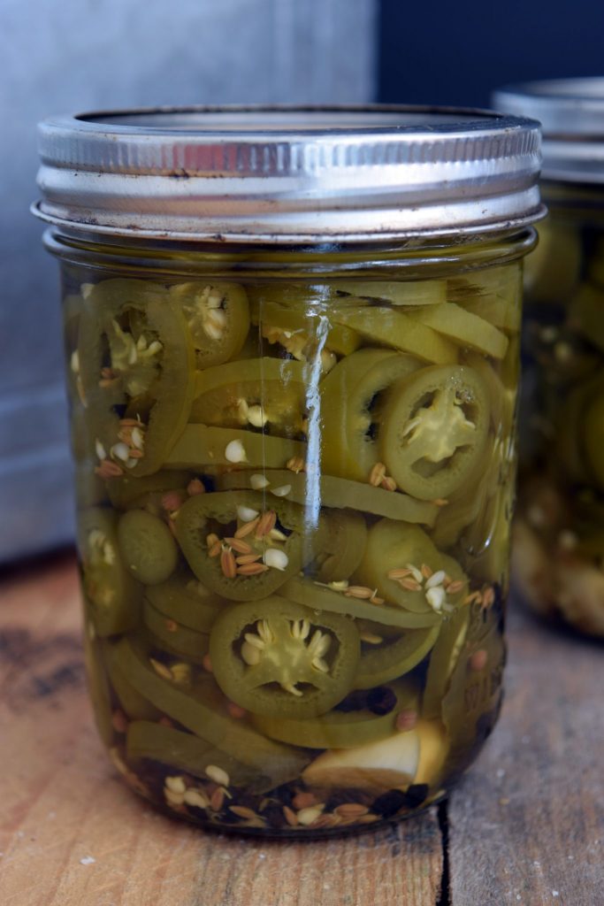 jars of jalapenos.