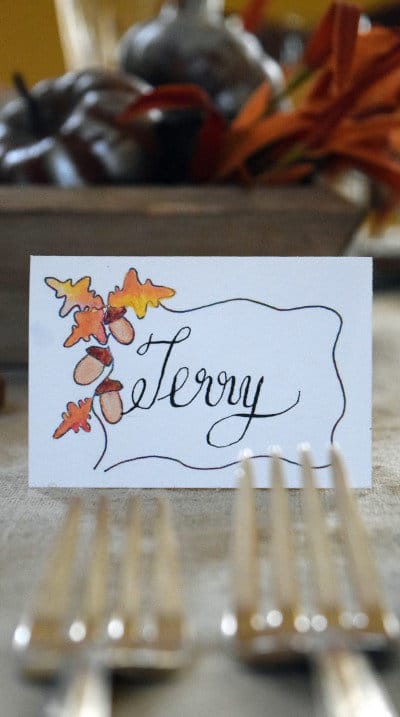 Fall and Thanksgiving Place Cards