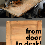 Finished DIY Desk from an old door