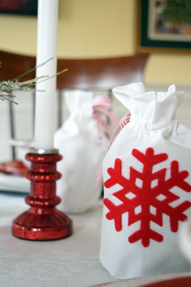 Ornament Gift Bags are another Favorite Christmas Project