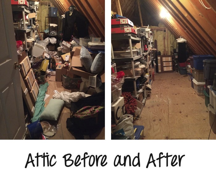 attic before and after