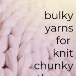 closeup of pink super chunky yarn.