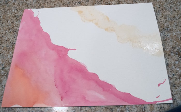 DIY Watercolor Painting: How to apply gold leaf to paper