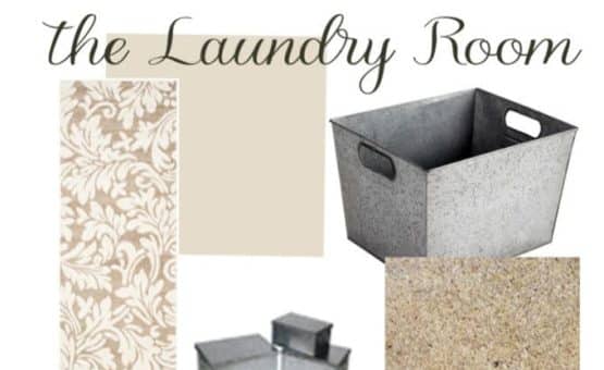 The One Room Challenge : Laundry Room. Mood board for updating laundry room. Home Decor ideas