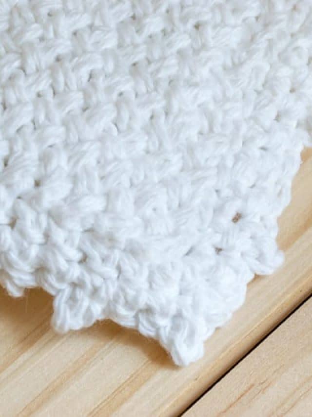 Knit a Diagonal Basket Weave Washcloth Story
