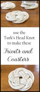 DIY Coasters & Trivets using Turk's Head Knot · Nourish and Nestle