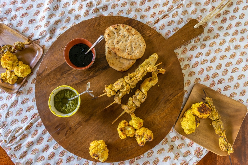 Indian-Inspired Grilled Chicken Skewers