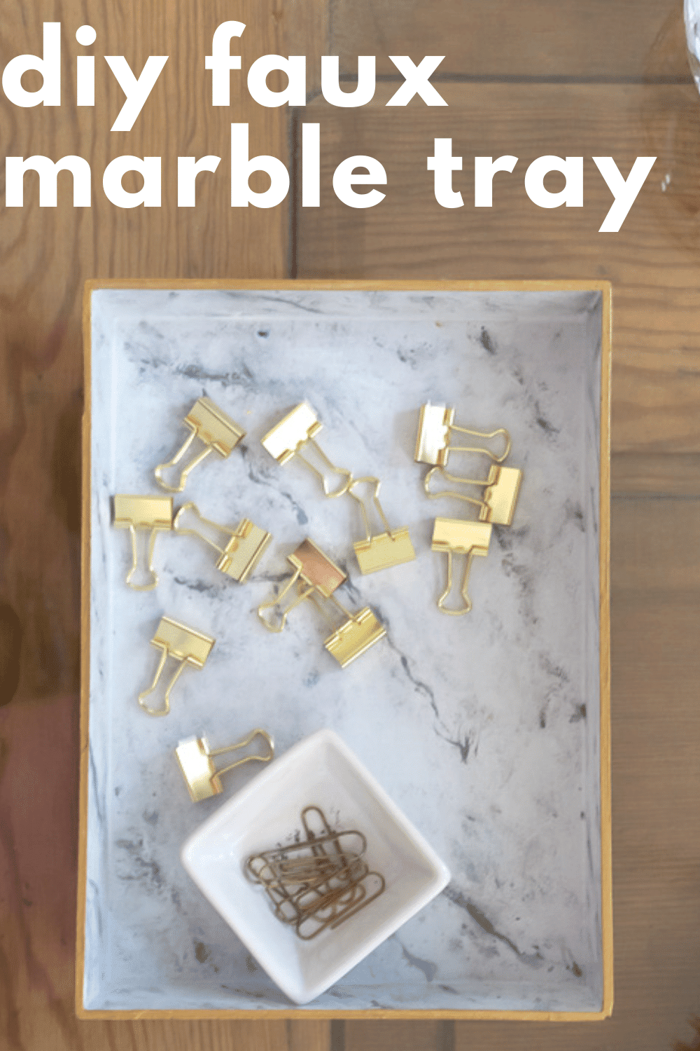 Faux Marble Trayan Easy DIY · Nourish and Nestle
