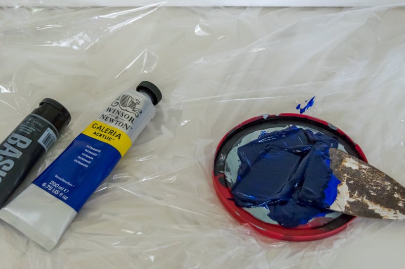Mixing paint for Abstract Painting