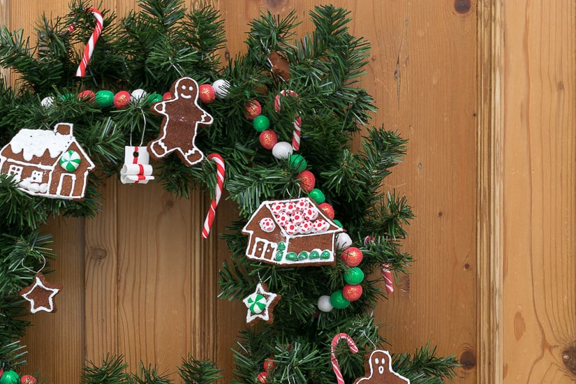 Sweet Gingerbread and Candy Holiday Wreath
