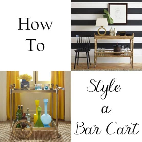 How to Style Bar Carts — Nourish and Nestle