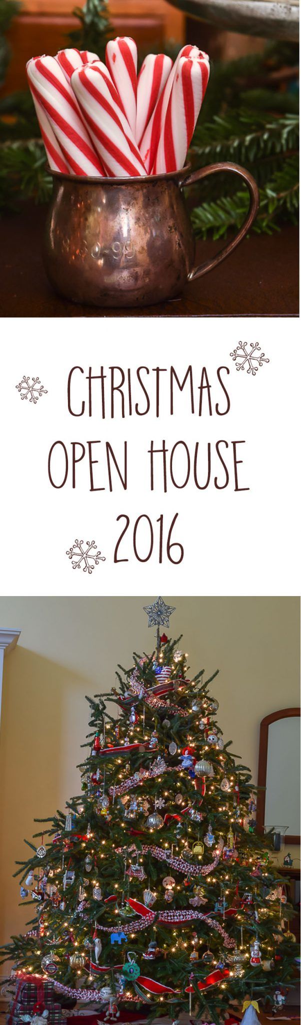 Looking for Christmas decor inspiration? Christmas 2016 Open House Tours with lots of great decor ideas and links to more home tour..