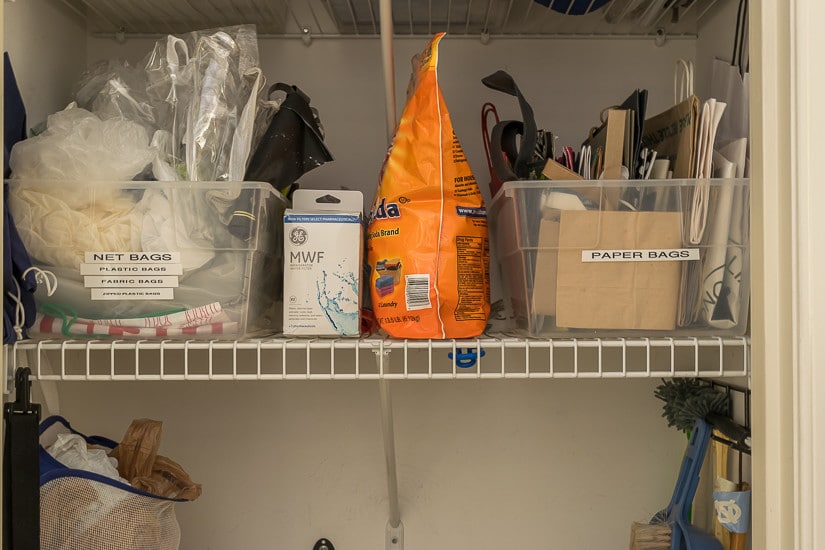 Ideas and suggestions from 7 great bloggers on how to unclutter and maintain organized closets and cabinets in your home.