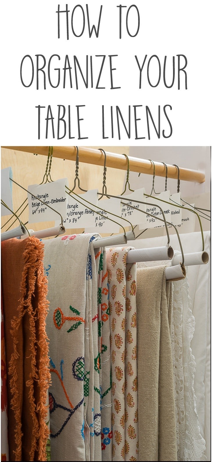 How to organize your table linens and pantry and declutter your kitchen. Unclutter/Clean/Organize
