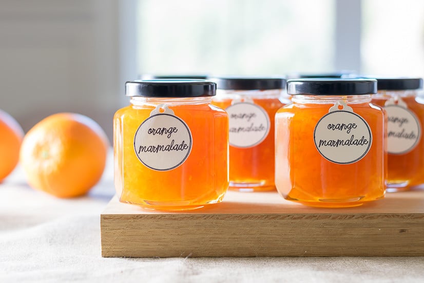 This Navel Orange Marmalade recipe for canning tastes like sunshine in a jar! And need a quick appetizer? How about a dollop of marmalade on top of goat cheese? An easy recipe with canning suggestions.