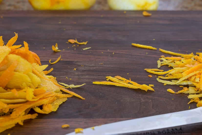 Navel Orange Marmalade recipe: shredded orange peel