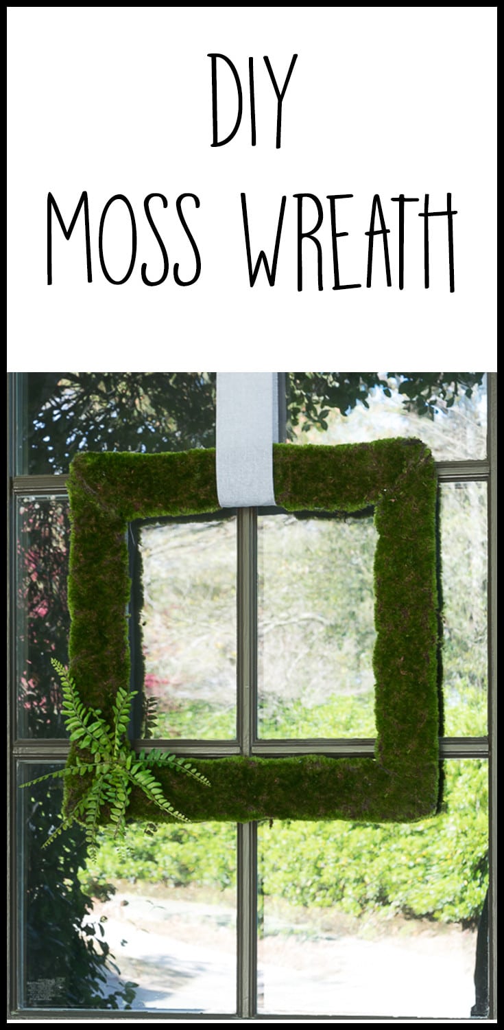 I'm all about moss this Spring and I love this moss wreath for my front porch. An easy home decor DIY.