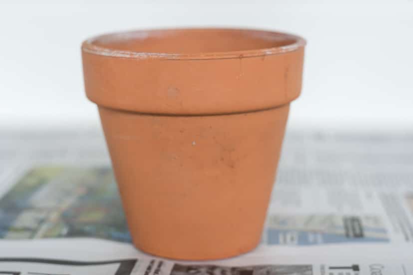 Aged Terra Cotta Pots: New pot before aging