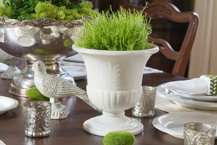 Dining Room Table Spring Centerpiece
