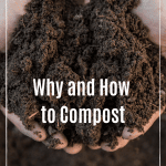 handful of dirt on pin for how to compost