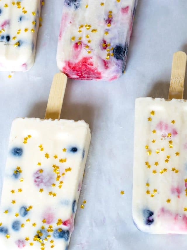 Red, White and Blue Ice Cream Popsicles Story