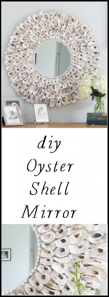 This DIY Oyster Shell Mirror is so easy to make and adds instant charm to your home decor. Not only perfect for coastal decor, but suitable for other decor styles as well. 