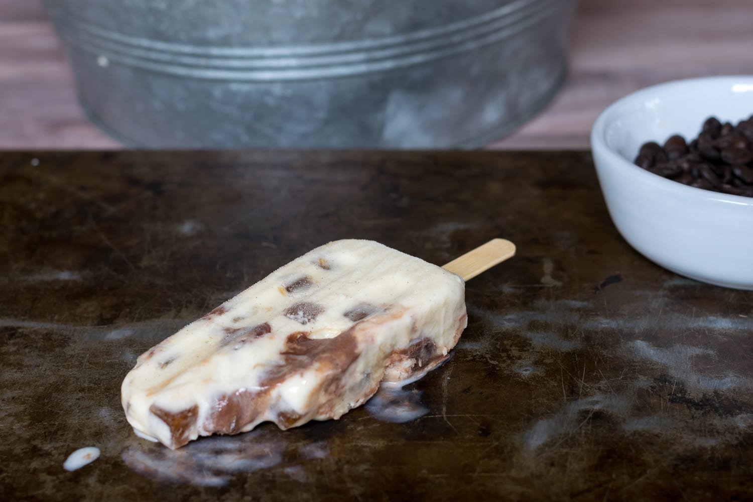 Iced Mocha Latte Popsicles are the perfect treat for a hot summer day.
