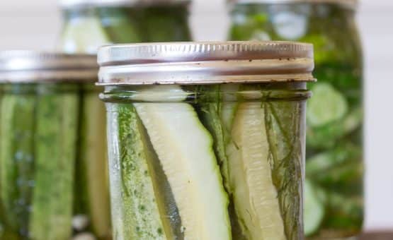 Whether you want to make just one jar of refrigerator dill pickles or several, this is the perfect recipe. Keeping brine in your fridge makes it so easy.