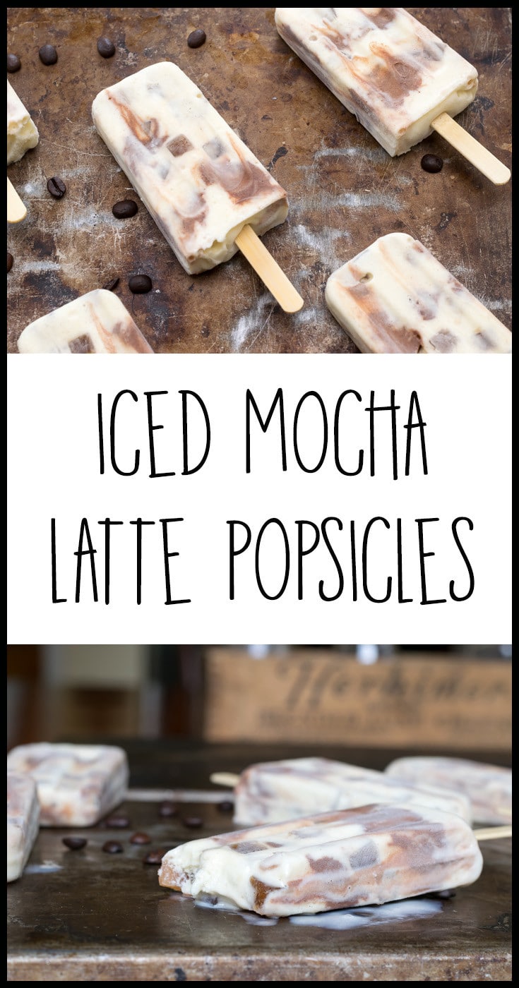 pin iced mocha latte popsicles