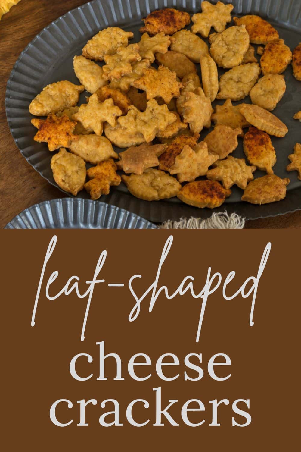 Leaf-Shaped Cheddar Cheese Crackers for the Fall · Nourish and Nestle