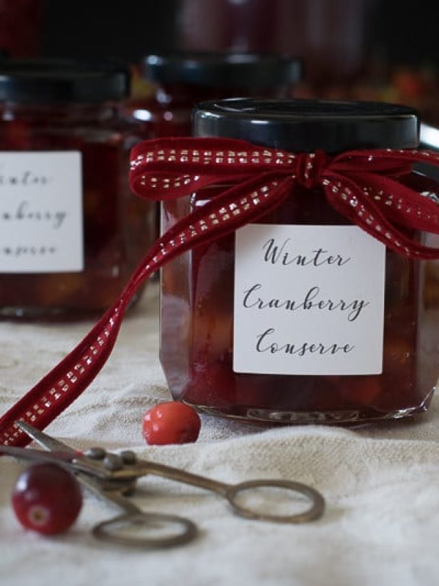 Spiced Winter Cranberry Conserve Story