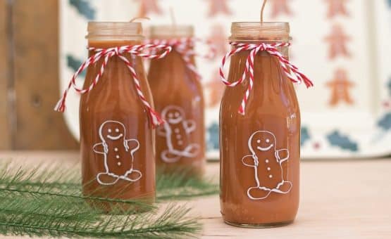 Make your own Gingerbread Man Candles