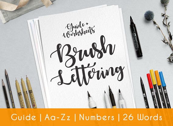 Brush Lettering book.