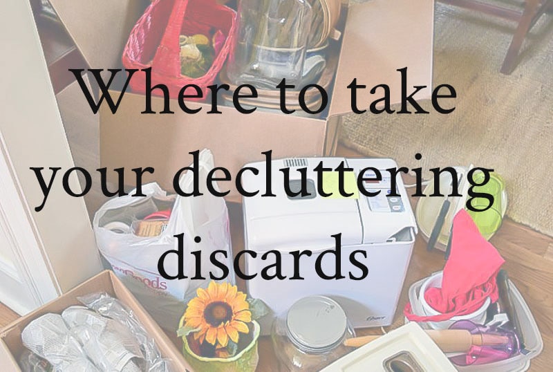 Where to Recycle and Donate when Decluttering