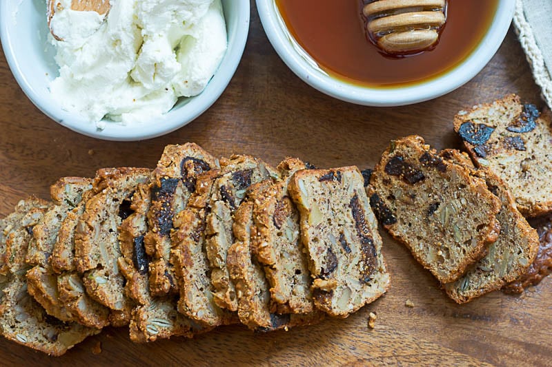 Gluten Free Bread Recipe:  Fig and Nut Bread