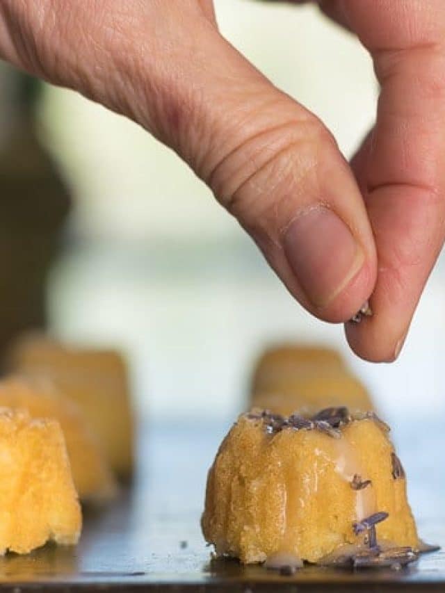 tea cakes with lavender image