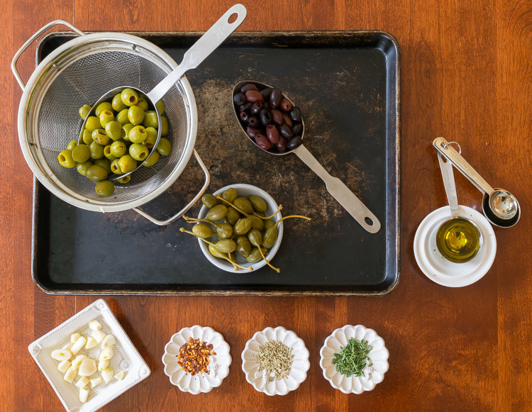 Ingredients Needed for Roasted Olives Recipe
