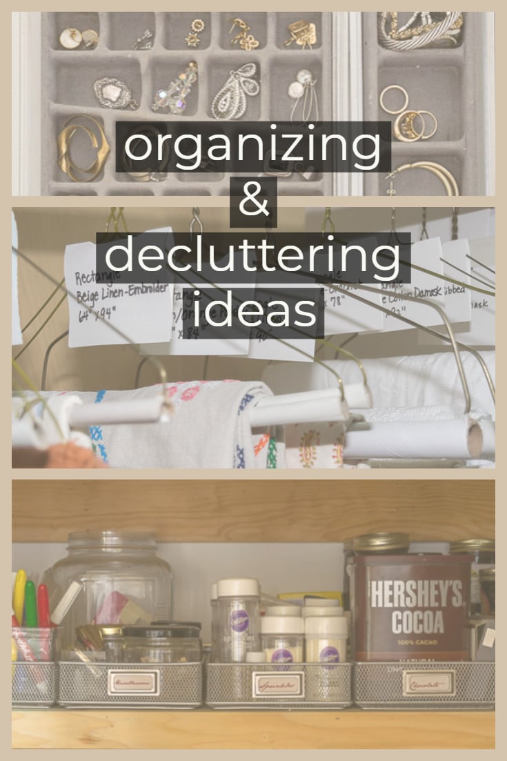 pin for organizing and decluttering ideas