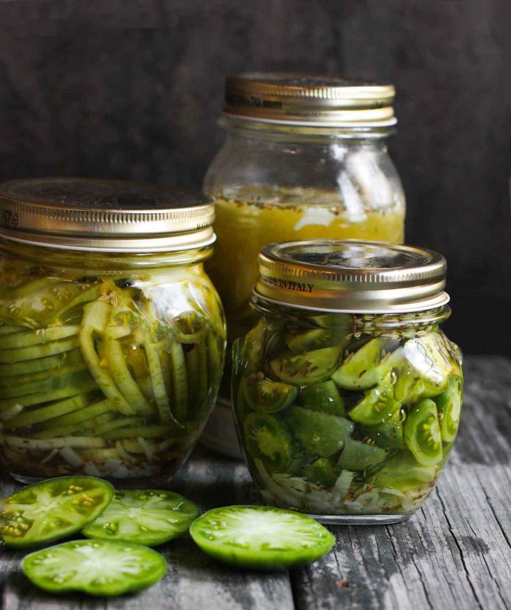 Fermented Green Tomatoes (Pickled Green Tomatoes Recipe) - Prepare + Nourish