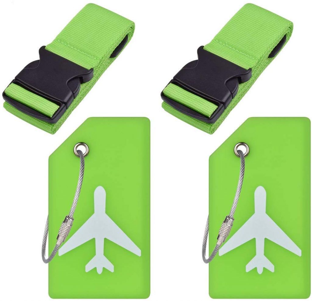 Luggage tags and strap