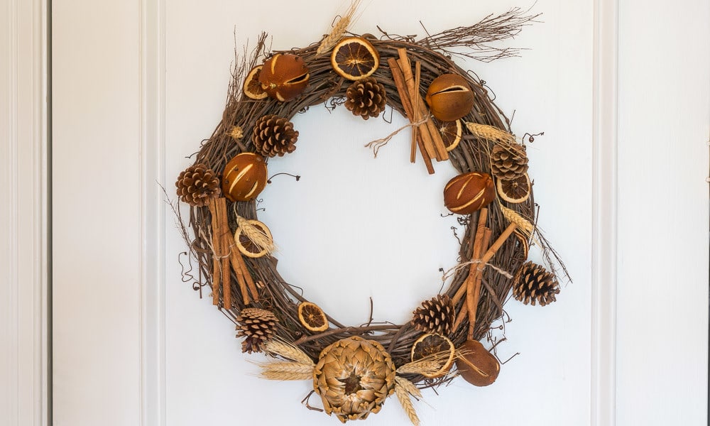 How to Make a Fall Wreath for the Kitchen