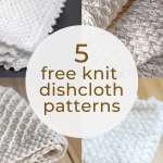 showing free knit dishcloth patterns